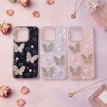 Still Glitter Sparkling Butterfly Stone Case for Oppo Reno 15