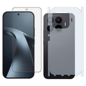 Xiaomi 17T Gorilla Glass 9H Unbreakable Premium Protector Glass + Back Matte Thin Sheet Protector 2-in-1 Pack