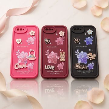 Cute Multicolor Love Heart Back Cover for Oppo A1K Premium Fit