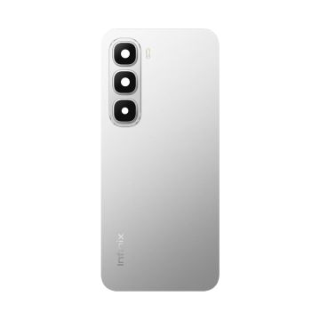 Infinix Hot 60i Plastic Back Housing with Camera Lens - Silver