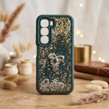 Infinix Hot 60i Queen Still Glitter Case Glossy Finish