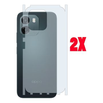 Oppo a6 Carbon Fiber Back Matte Film Anti-Scratch Soft Skin - 2Pcs 