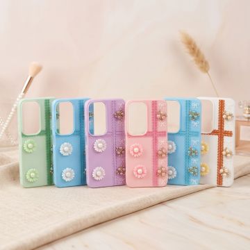 Vivo Y19s Fancy Flower Stone Beautiful Floral Back Cover
