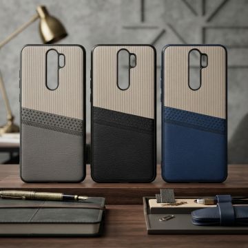 Xiaomi Redmi Note 8 Pro Case Multicolor Dual Tone Premium Soft Leather Back Cover