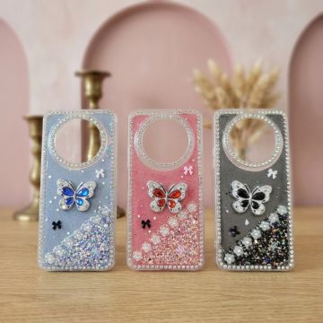 Ultimate Xiaomi Redmi A3 Butterfly Visual Stone Polished Stylish Phone Wrap