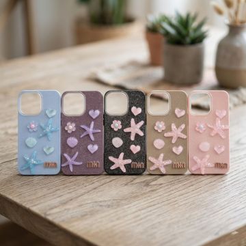 Premium Quality Glitter Starfish Ladies Case For Oppo Reno 14F