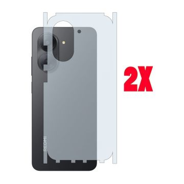 Xiaomi Redmi A7 Carbon Fiber Back Matte Film Anti-Scratch Soft Skin - 2Pcs 