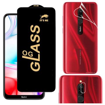 3-in-1 Full Protection for Xiaomi redmi 8: HD + Jelly + Camera