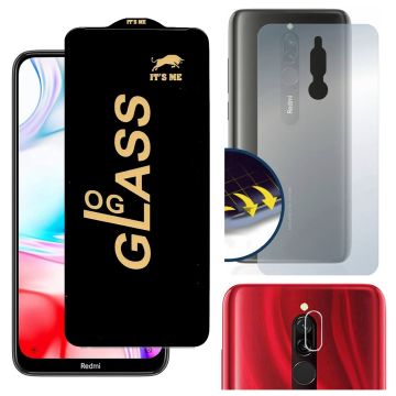 3-in-1 Full Protection for Xiaomi redmi 8: HD + Matte + Camera