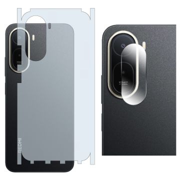 Xiaomi Redmi A7 Pro Back Matte Thin Sheet Protector + 9H Back Camera Lens Protector 2-in-1 Back Protection Bundle
