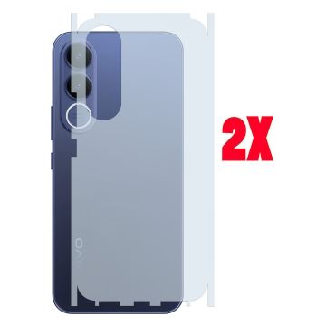 (2-Pack) Carbon Fiber Back Matte Film for Vivo V70 Fe