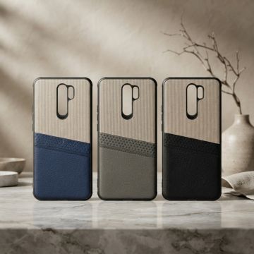 Xiaomi Redmi 9 Case Multicolor Dual Tone Premium Soft Leather Back Cover