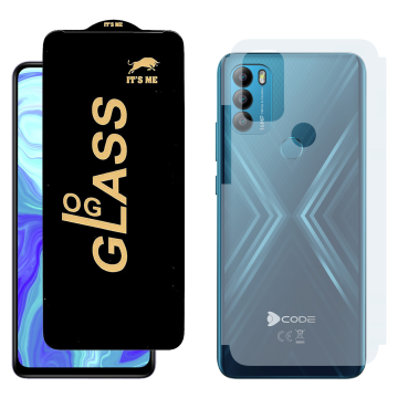 DCode Bold Combo: OG Glass Screen Protector + Carbon Fiber Back Skin - Image 2