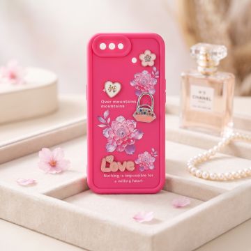 Cute Multicolor Love Heart Back Cover for Oppo A3s Premium Fit