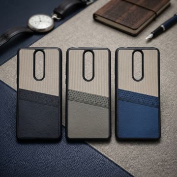 Nokia 3.1 Plus Case Multicolor Dual Tone Premium Soft Leather Back Cover