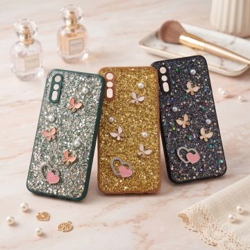 Stylish Multicolor Glitter Premium Phone Case For Vivo S1