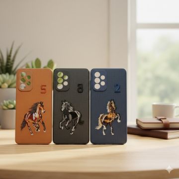 Premium Polo Leather Type Soft Silicone Protective Case for Samsung Galaxy A73