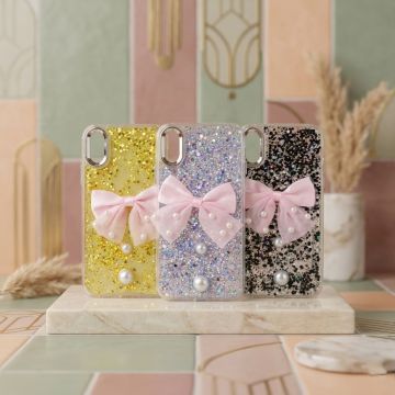 Charming Glitter Shiny Bowknot Case Designed For Apple iPhone Xs