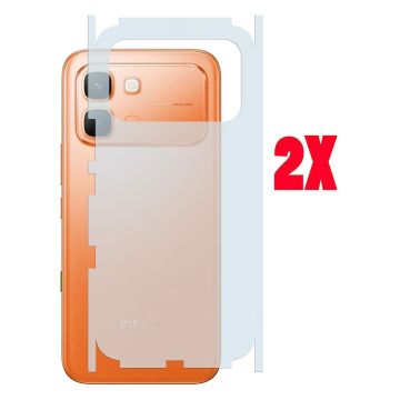 (2-Pack) Carbon Fiber Back Matte Film for Infinix Note Edge