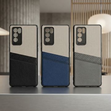 Oppo Reno 6 Pro Case Multicolor Dual Tone Premium Soft Leather Back Cover