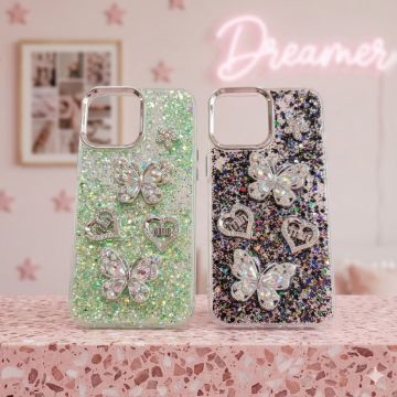 Ultimate Apple iPhone 12 Pro Max Butterfly Glitter Accessory for Modern Women