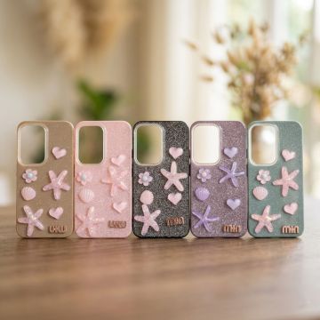 Premium Quality Glitter Starfish Ladies Case For Tecno Spark 40 Pro
