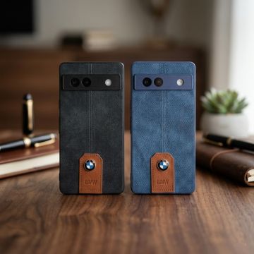 Google Pixel 7A Premium Leather Case with BMW Emblem