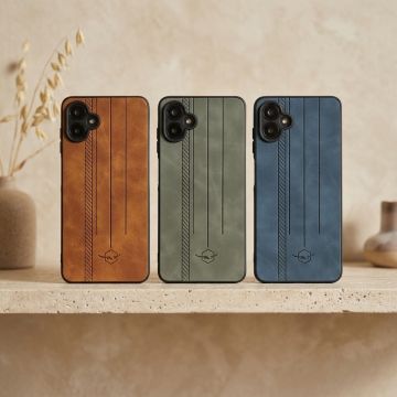Samsung A07 Refined Leather Texture Daily Essentials Back Cover