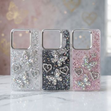 Ultimate Xiaomi Redmi note 14 Butterfly Glitter Accessory for Modern Women