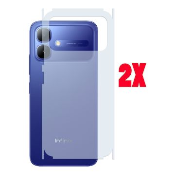 (2-Pack) Carbon Fiber Back Matte Film for Infinix Smart 20