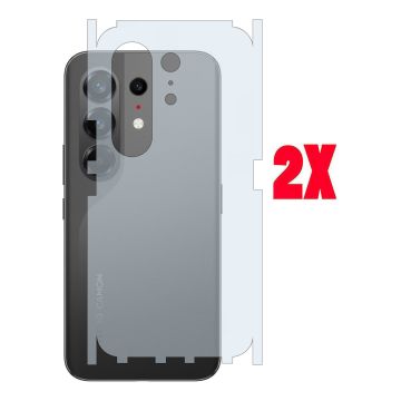 Tecno Camon 50 ultra Carbon Fiber Back Matte Film Anti-Scratch Soft Skin - 2Pcs 