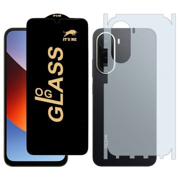 Xiaomi Redmi A7 Pro HD OG Premium Quality Glass + Back Matte Thin Sheet Protector 2-in-1 Deal