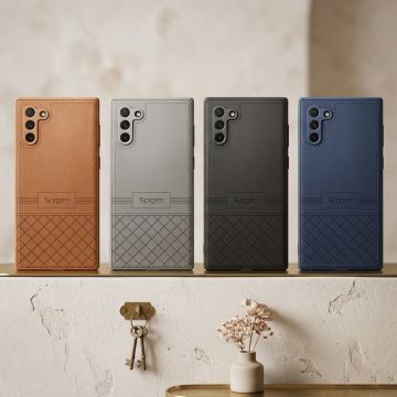 Samsung Note 10 Ergonomic Leather Texture Case Premium Handheld Experience