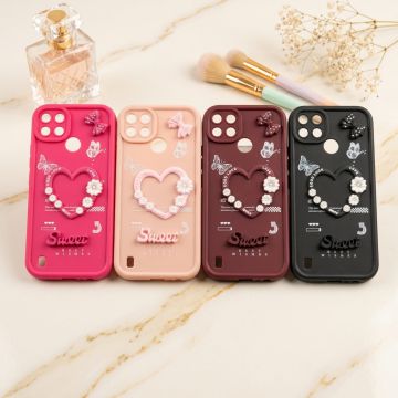 Realme C25Y Back Cover – Kitty Heart Multicolor