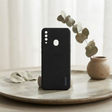 Samsung A20s Plain Matte Finish European Black Slim Protective Cover