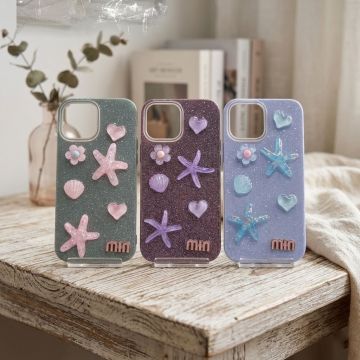 Premium Quality Glitter Starfish Ladies Case For iPhone 12 Pro Max