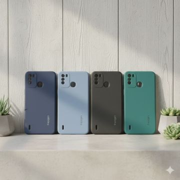 Premium Itel Vision 1 Pro Soft TPU Back Case Official Spigen Design Multicolor