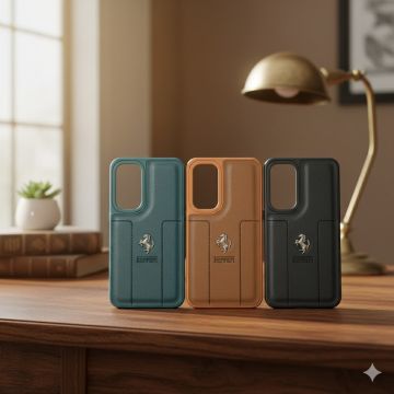 Premium Leather Type Soft Silicone Protective Case for Samsung Galaxy S25