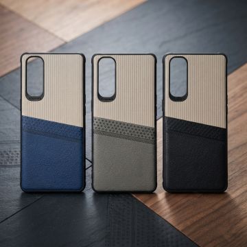 Oppo Reno 4 Pro Case Multicolor Dual Tone Premium Soft Leather Back Cover