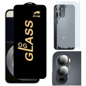 3-in-1 Full Protection for iTel City 200: HD + Matte + Camera