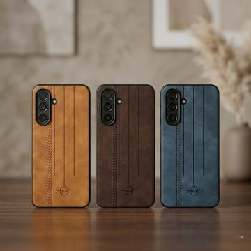 Samsung A17 Refined Leather Texture Daily Essentials Back Cover