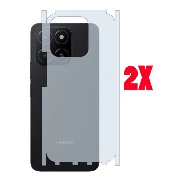 Honor x5b plus Carbon Fiber Back Matte Film Anti-Scratch Soft Skin - 2Pcs 