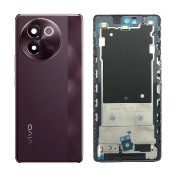 Vivo V30e Complete Outer Body - Housing Frame, Back Panel & Lens Kit - Red