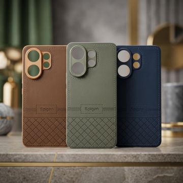 Vivo V60 Ergonomic Leather Texture Case Premium Handheld Experience