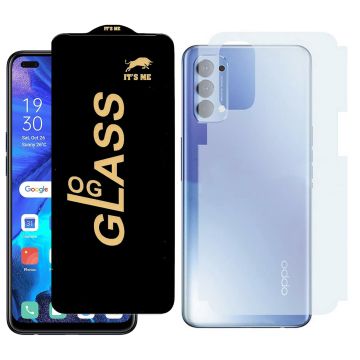 2-in-1 360 Protection for Oppo reno 4 4g: HD Glass + Back Matte