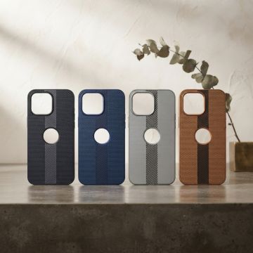 Apple iPhone 15 Pro Max Case Premium Quality Leather Finish Phone Cover