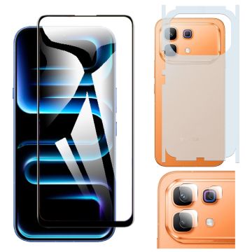 3-in-1 360 Matte Bundle for Infinix Note 60 Pro: 9D + Matte + Camera