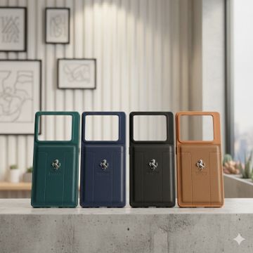 Premium Leather Type Soft Silicone Protective Case for Infinix Note 40 Pro