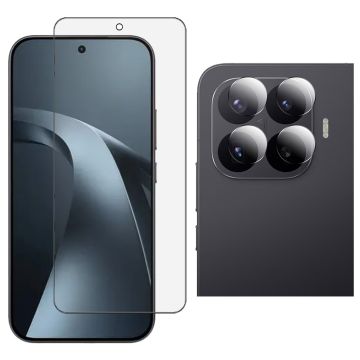 Xiaomi 17T Gorilla Glass 9H Unbreakable Premium Protector + 9H Back Camera Lens Protector 2-in-1 Pack
