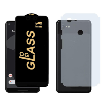 Google Pixel 3 XL Combo: OG Glass Screen Protector + Carbon Back Skin - Image 2